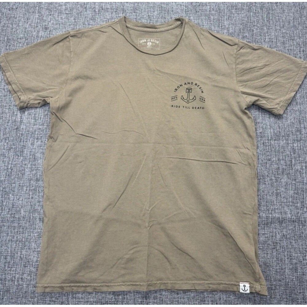 Iron and Resin “Ride Till Death” Motorcycle T-Shirt Size Small